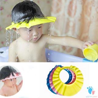 Sombrero de Champú de Baño Ajustable Protección para Niños Sombrero de Orejera para el Cuidado del Bebé para Niños Pequeños 3 Pcs Gorro de Ducha Bebé Sombrero para el Baño del Bebé 
