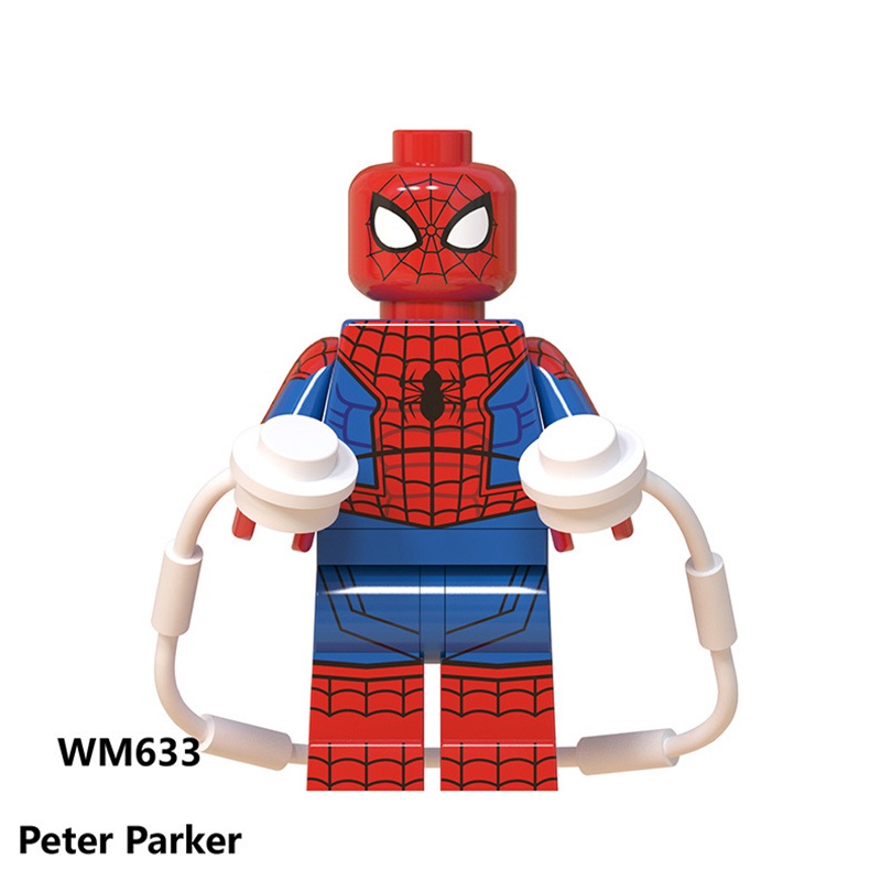 Spiderman Minifigures Marvel Super Heroes Spider-man Gwaen Stacy Miles  Morales Building Blocks Toys | Shopee México