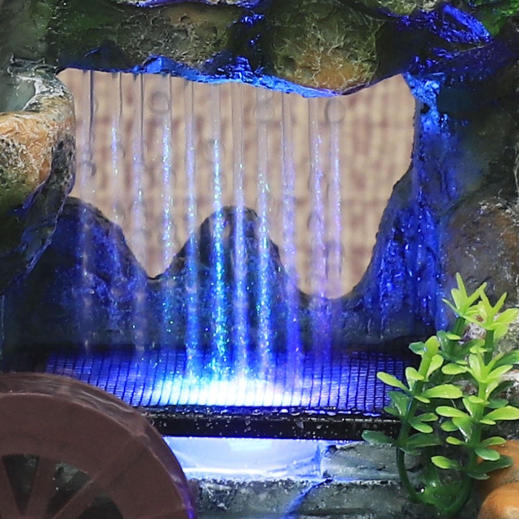 Decoración del hogar Fuentes de interior fuente de agua de rocalla de de escritorio de meditación zen para decoración oficina y hogar Fuente de de con luces LED