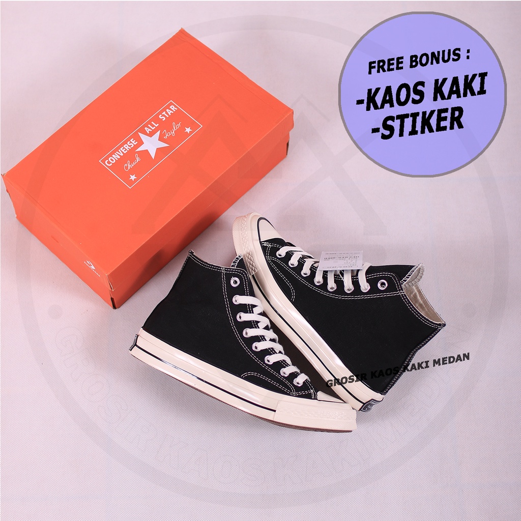 Descuento limitado Converse 70s botas blancas negras negras altas