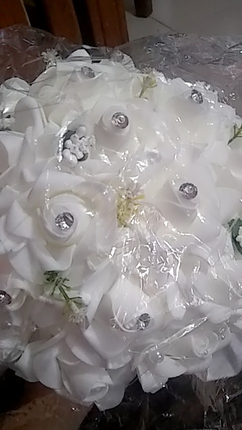 Ramo De Mano Artificial De Rosa De Novia De Boda | Shopee México