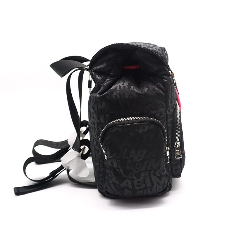 Mochila nylon monograma negro - Bimba y Lola