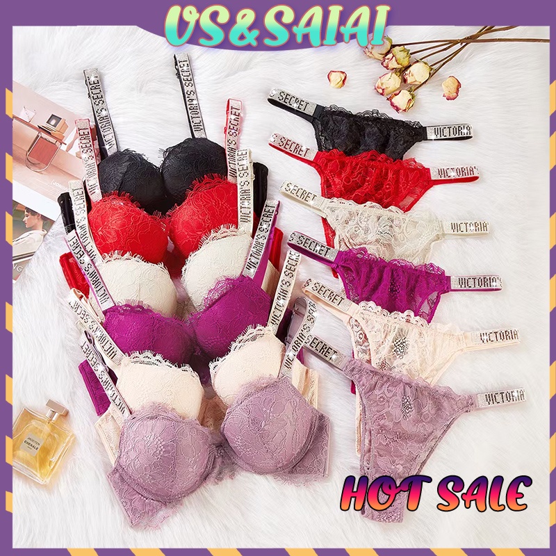 Victoria Secret 2023 Nuevo Conjunto De Lencería Encaje Piezas Sexy 3/4 ropa Ropa | Shopee México