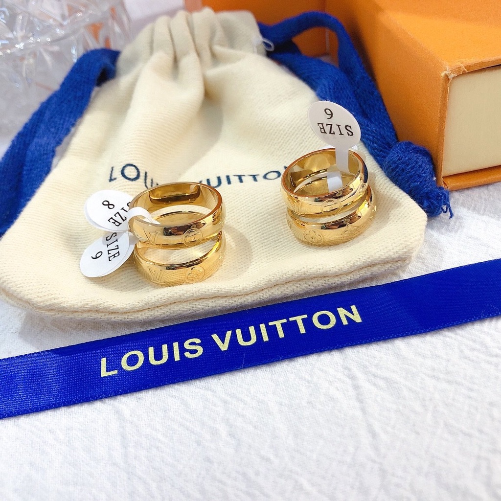 Louis Vuitton Anillo Para Las Mujeres Fresco Simple Estilo Coreano