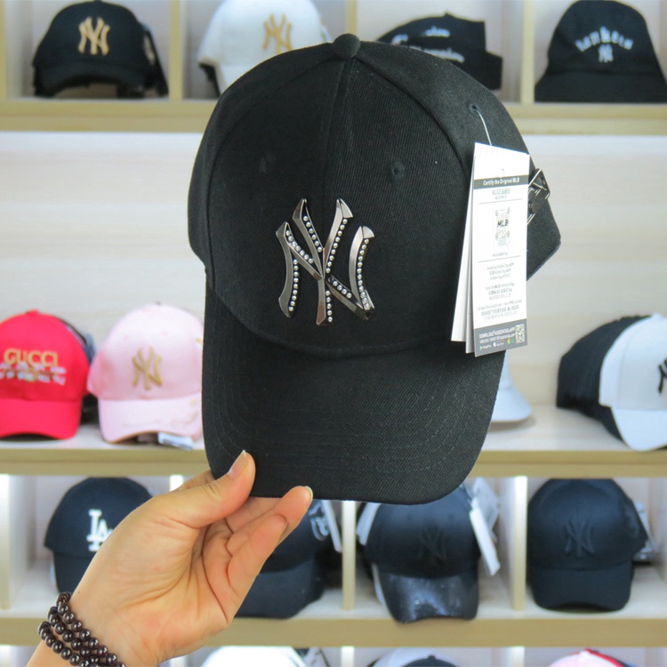 Gorras de béisbol MLB NY &amp; LA, gorras de metal, sombreros ajustables, gorra de béisbol de algodón de alta calidad