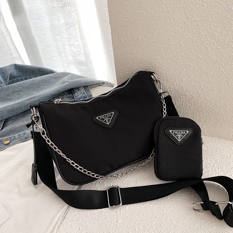 prada bolsa negra