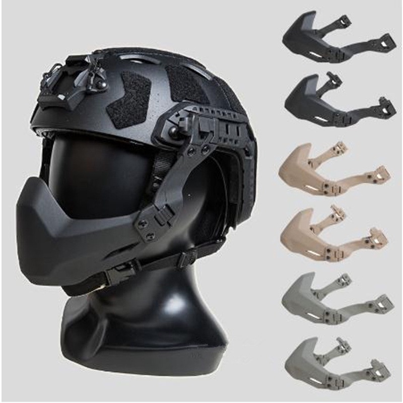Máscara De Medio Sello Para Equipo Táctico Accesorios Para Casco Al Aire Libre Paintball Ejército Suave Plegable Militar Hel