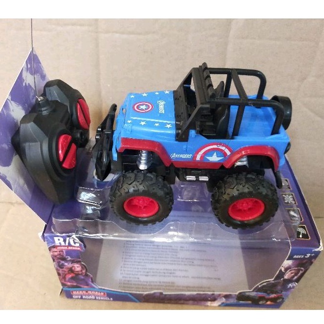 Coche de Control remoto Jeep Spider-Man capitán américa Rc coche de Control  remoto para Avenger | Shopee México