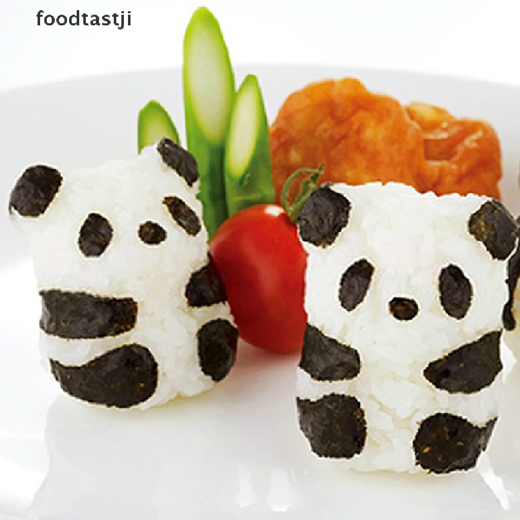 Molde de bola de arroz para bebé Bento diseño de panda y onigiri 