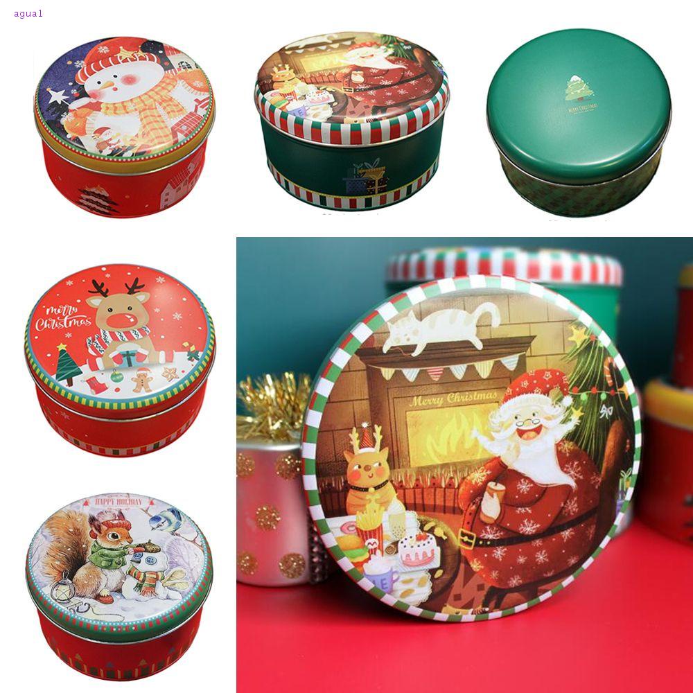 Cabilock 2 Piezas de Latas de Regalo de Galletas de Navidad en Forma de Caramelo Cajas de Hojalata de Navidad Bote Contenedor de Almacenamiento de Dulces Vacío Caja Decorativa para Joyería 