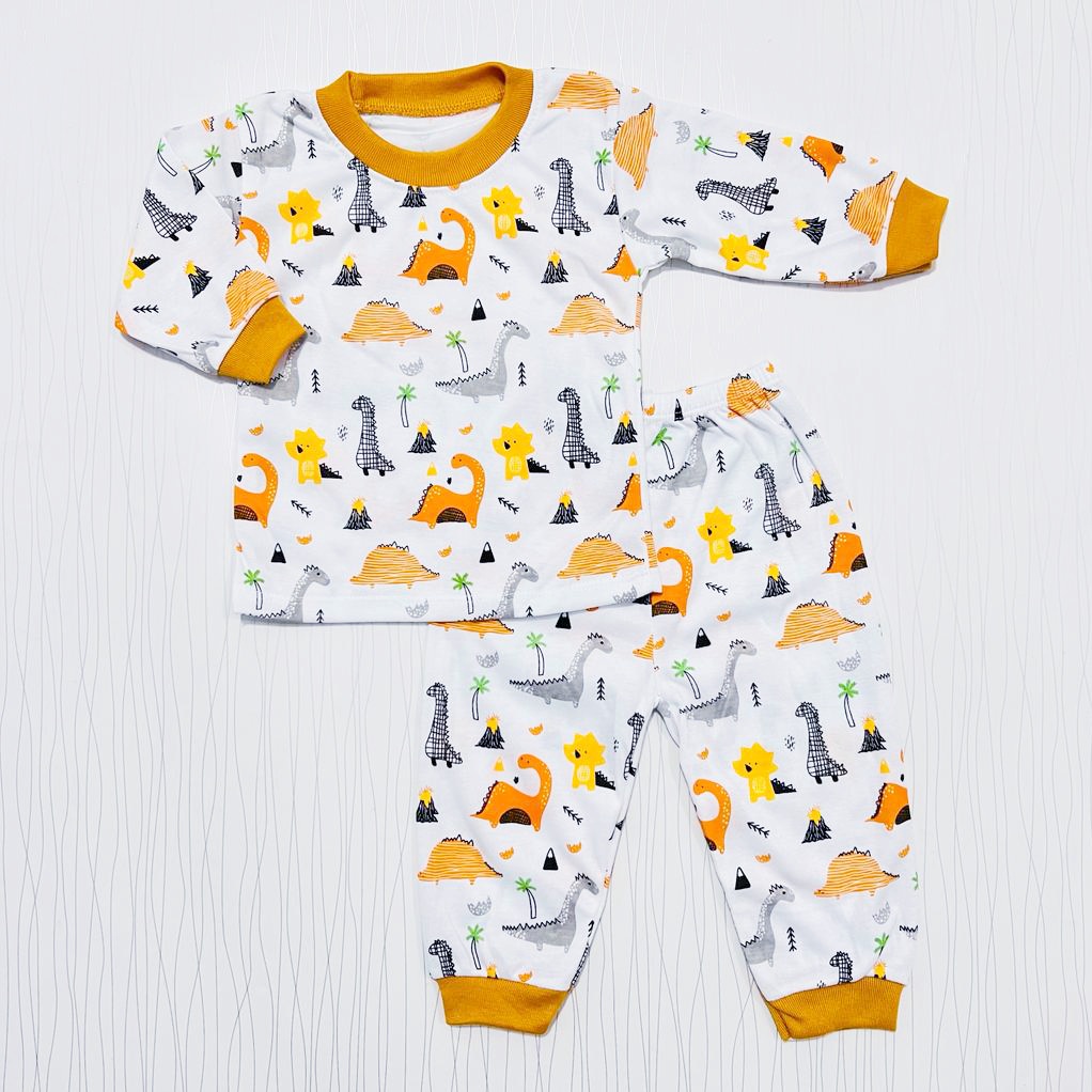 Ropa bebé Gracia pijamas de manga larga Dino patrón ropa bebé 0-12 meses | Shopee