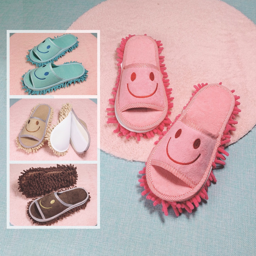 Pantuflas De Piso Estilo Verano Padre E Hijo Perezoso Fregar Zapatillas  Pareja De Dibujos Animados Limpieza Del Suelo Fregado Barrido Silencio Sli  | Shopee México