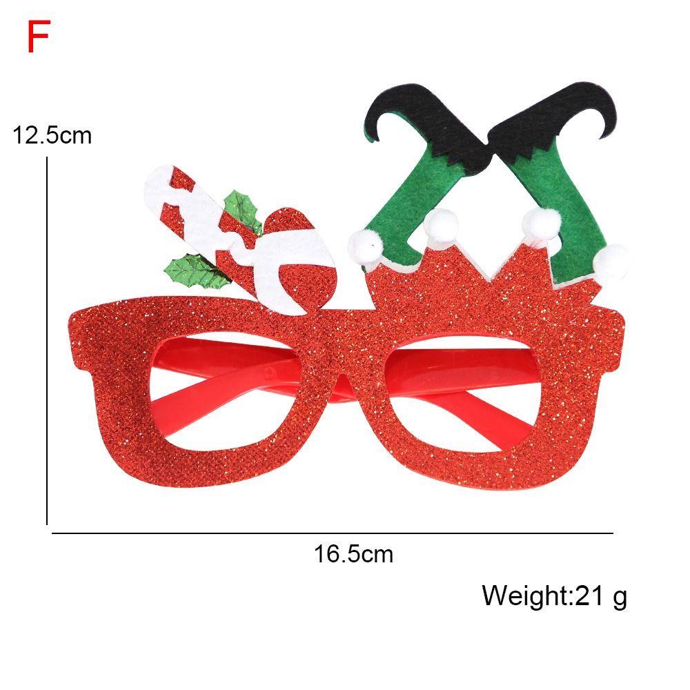 decoración para disfraz gafas de fiesta estilo surtido 6 piezas de gafas de fiesta con purpurina navideña marco para regalos de vacaciones regalo de Navidad 
