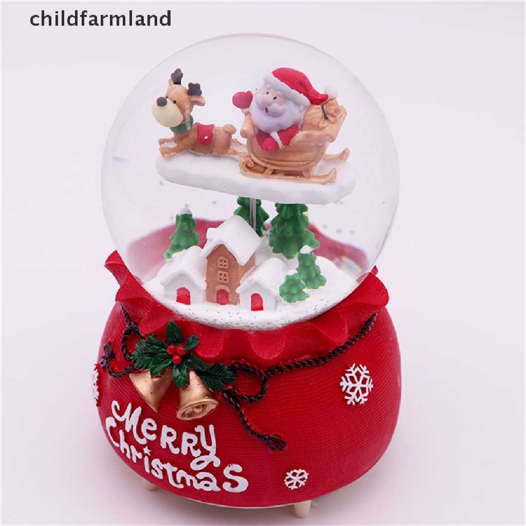 Bola de Nieve Musical con Agua y Bolas Decorativas Luminosas para Navidad y Año Nuevo LIOOBO Regalo para Tienda de niños casa aleatoria 