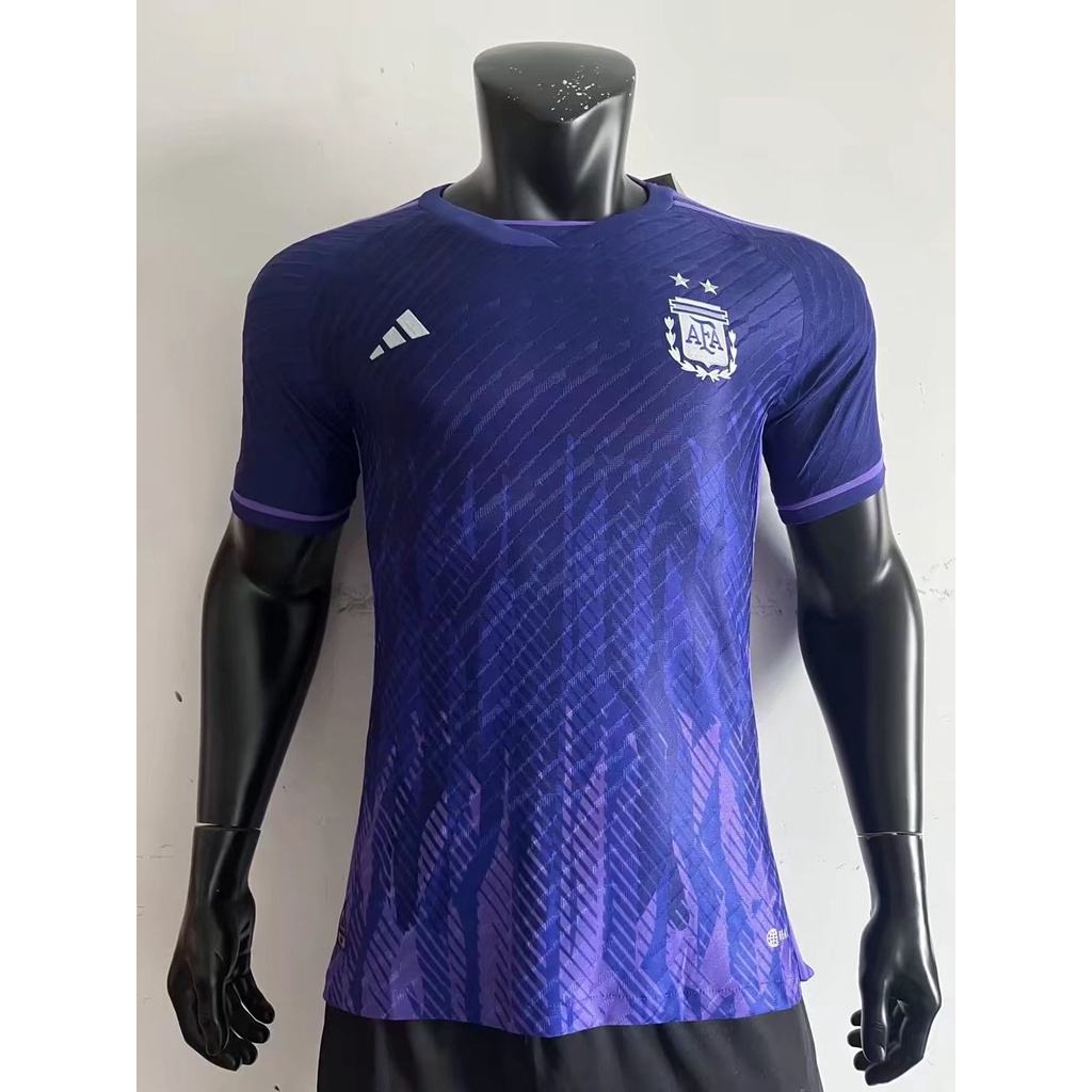 2022/23 Argentina Visitante Camiseta De Fútbol Edición Jersey Jugador De Alta Calidad Versión 1 : 1 S-2XL