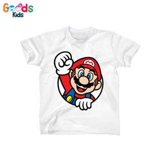 Camisetas peinados de algodón peinado Super Mario Bros Unisex para niños y  niñas | Shopee México