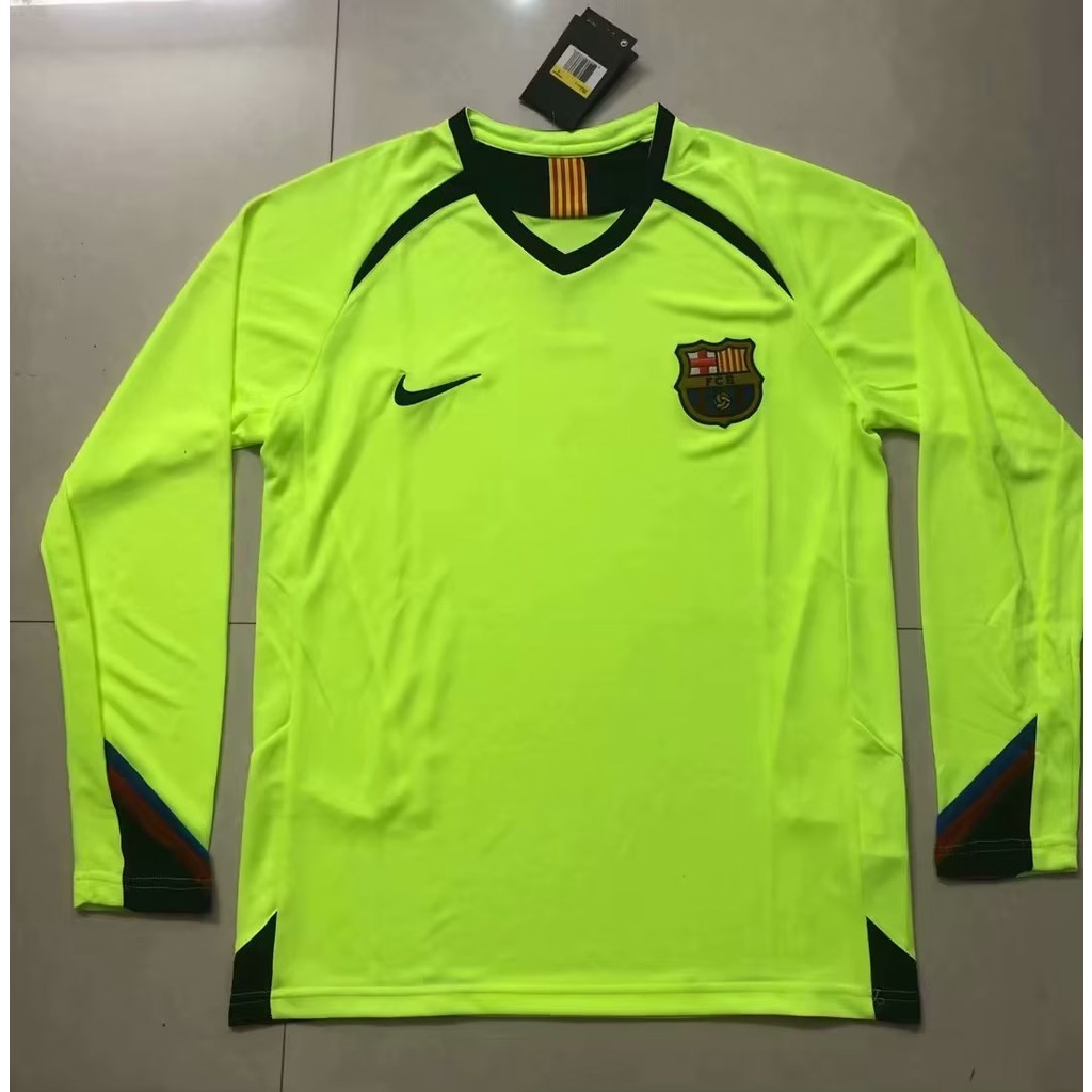 [Retro] 0506 Camiseta De Fútbol Barcelona De Manga Larga