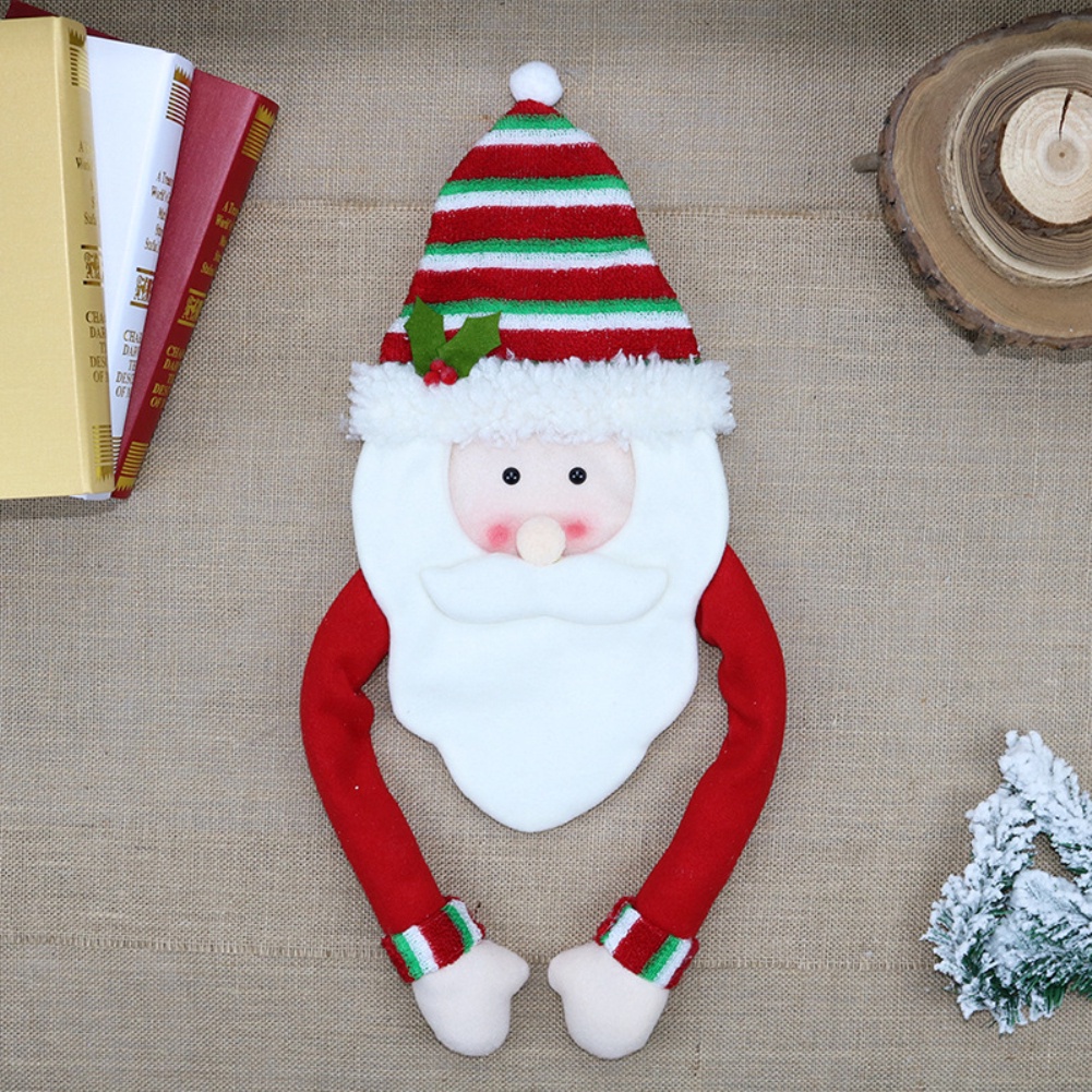 Árbol de Navidad estrella Santa Claus muñeco de nieve adornos Navidad  fieltro Navidad sombrero colgante Feliz Navidad decoración para el   | Shopee México