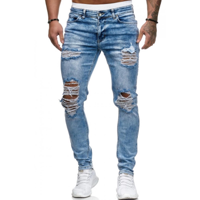 pantalones jeans rotos Shopee Mexico