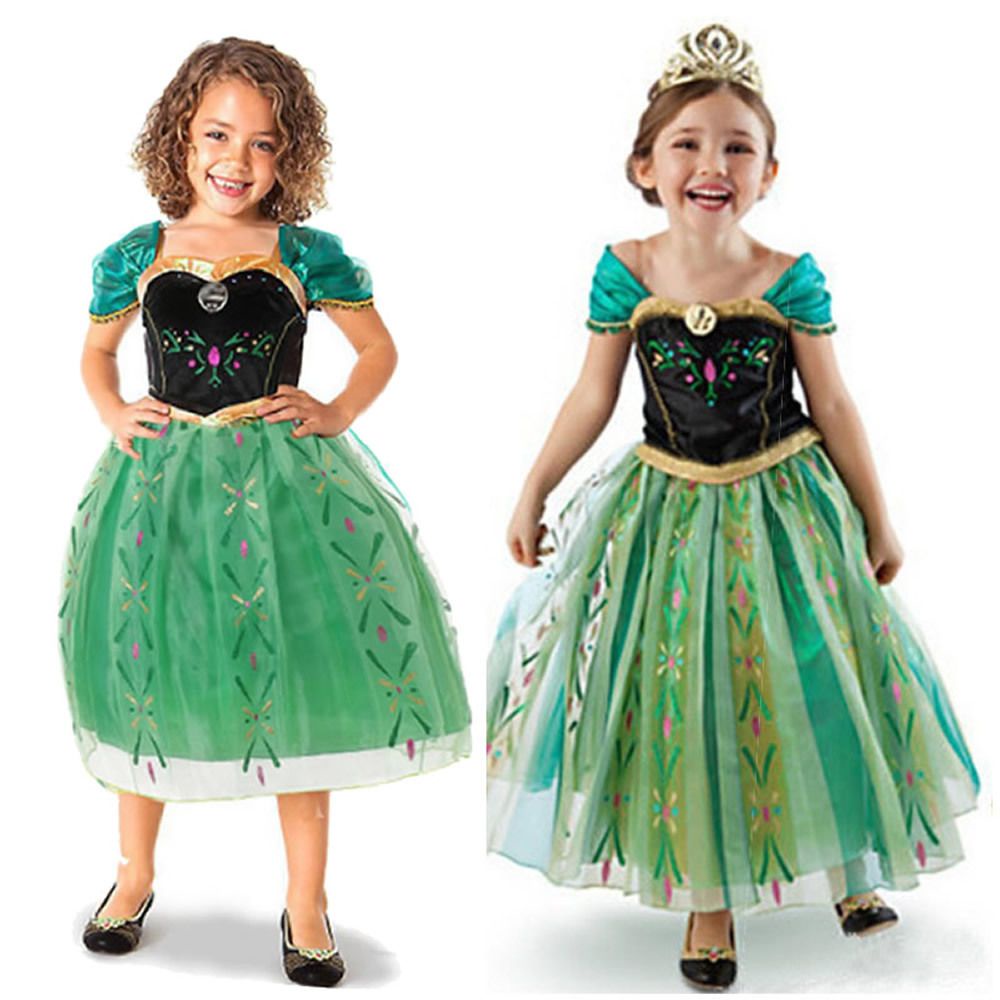 Frozen Princesa Anna Vestido Niñas Reina De Nieve Disfraz Niños Fiesta De  Cumpleaños Navidad Cosplay Ropa Con Accesorios Halloween | Shopee México