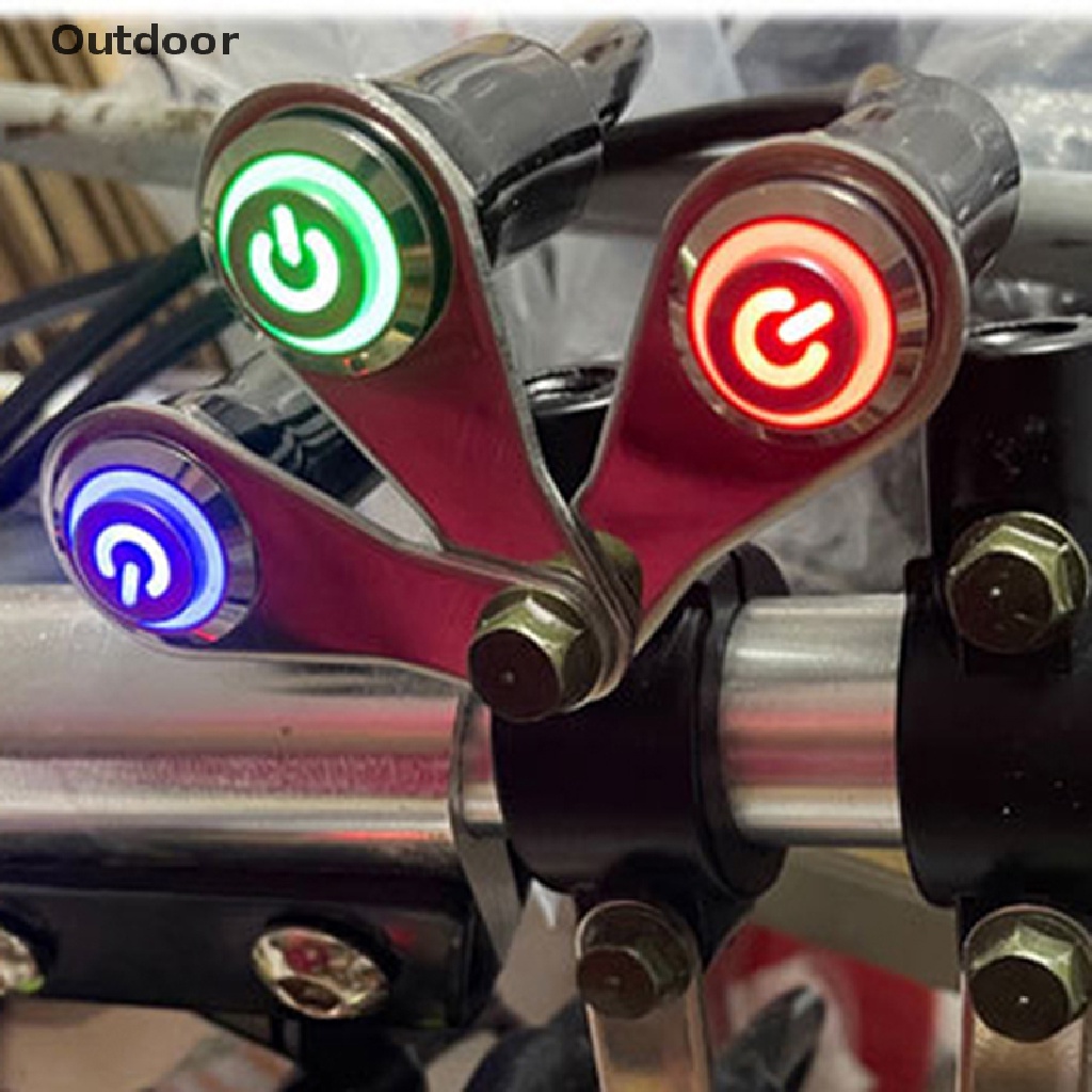 Interruptor Led Cromado Para Motocicleta