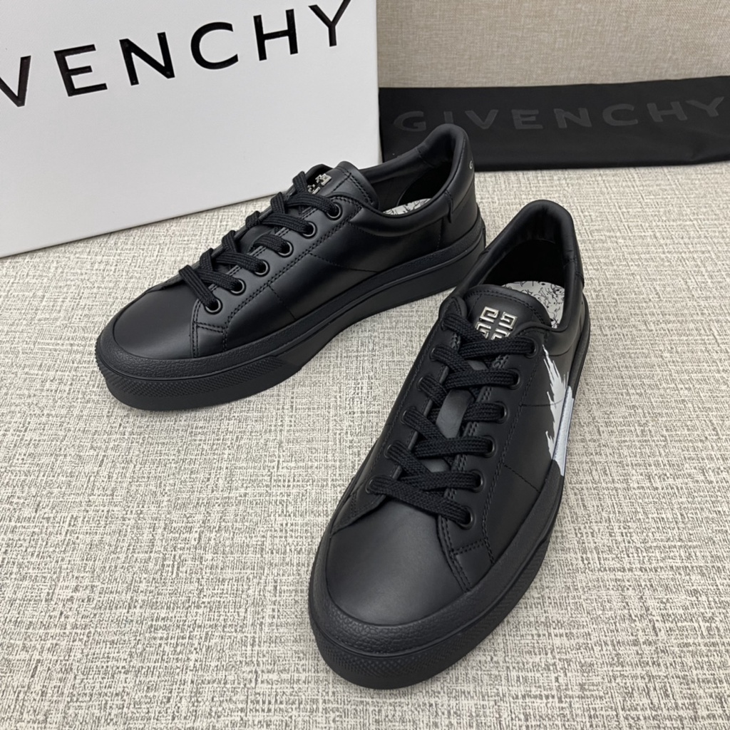 Zapatos Negros Para Hombre Givenchy Casual Sports Letters Print Tie  Sneakers | Shopee México