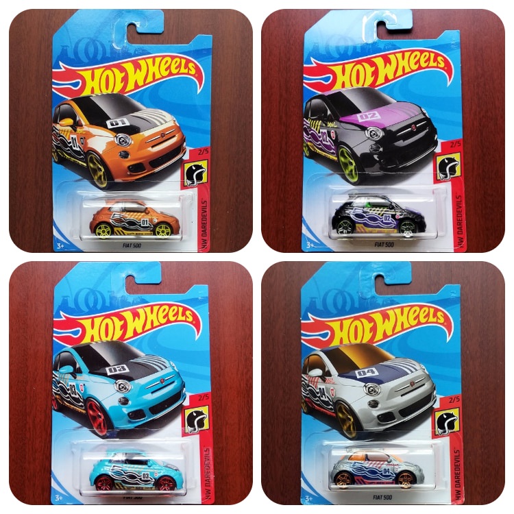 Hot Wheels Cars 1/64 FIAT 500 Colección Aleación Diecast Car CVEV