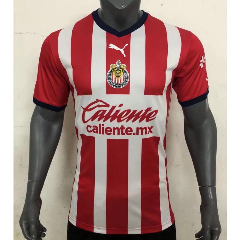 Camiseta Deportiva De Fútbol De Manga Corta 22-23 Chivas Home Jersey S-4XL Premium AAA