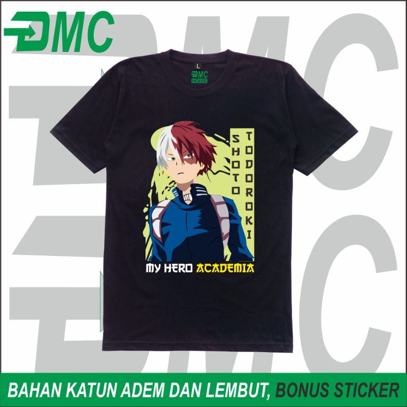 COTTON COMBED Camiseta My Hero Academia Real algodón peinado años 30 puro  Todoroki Shoto Anime | Shopee México