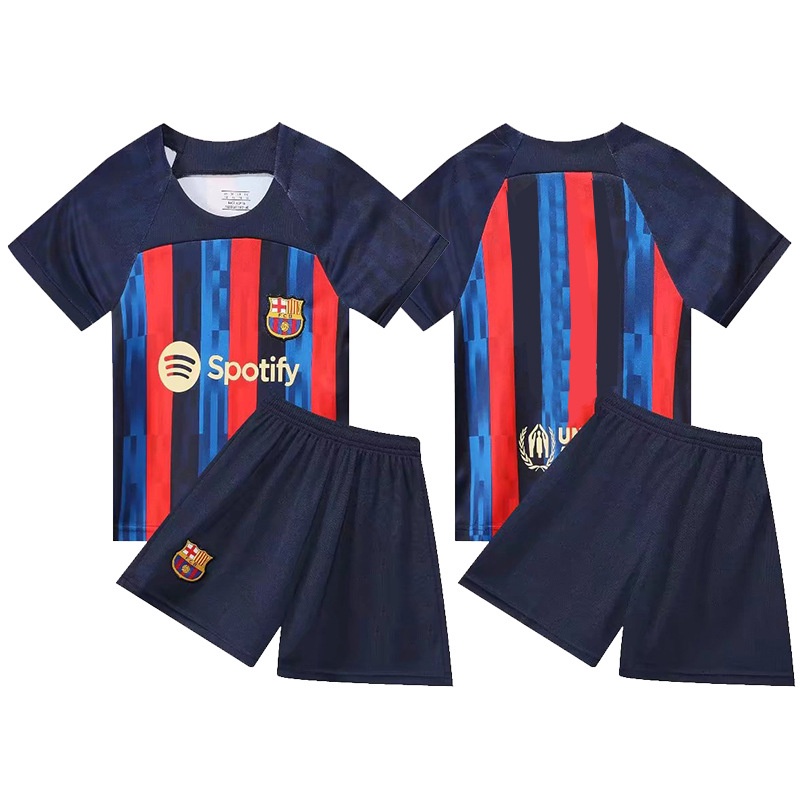 Temporada Camiseta De Fútbol Para Niños FC Barcelona Conjunto De Jersey Ropa De Nombre Personalizado | Shopee México