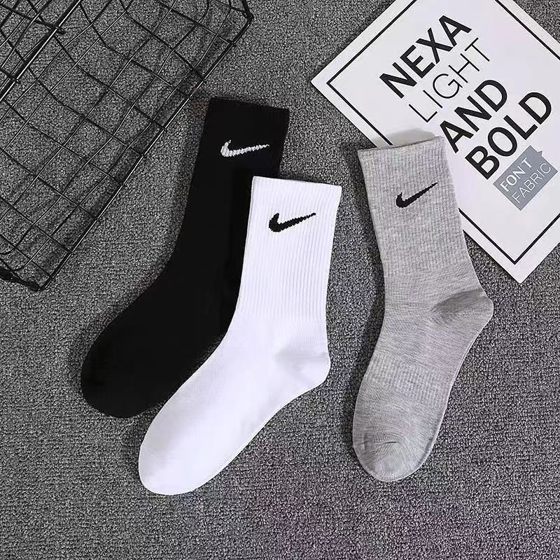 Nike Calcetines De Algodón Transpirables A La Moda Para Hombre Y | Shopee México