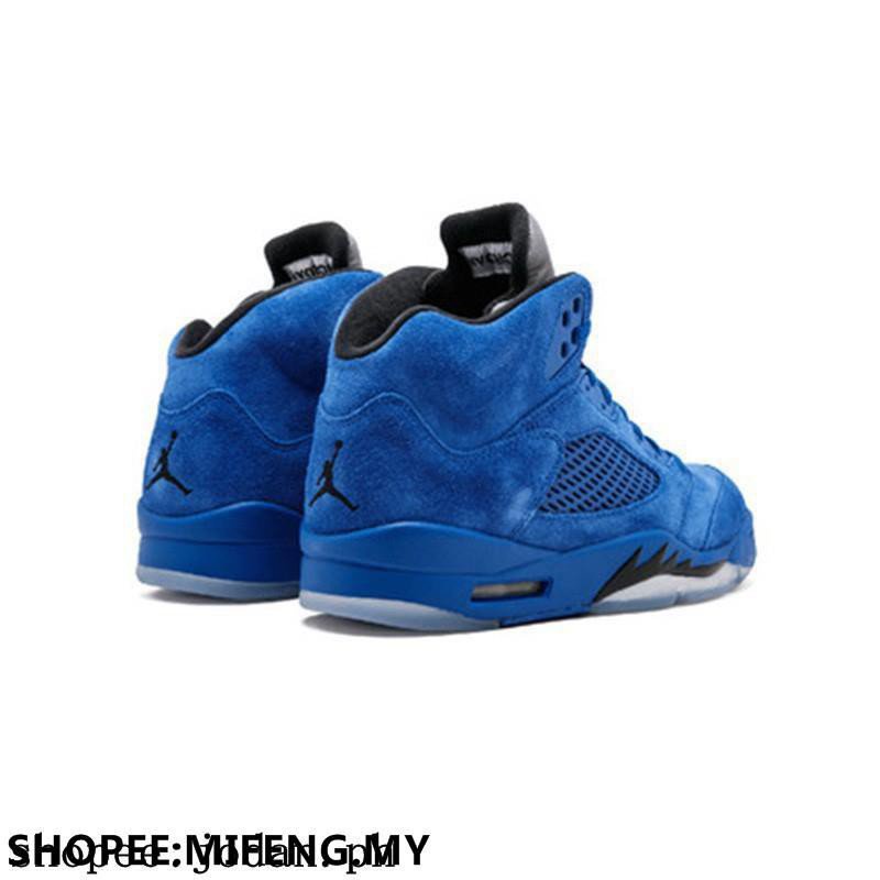 BI0s Auténtico Oficial Nike Air Jordan Retro Azul Gamuza Hombre | Shopee México