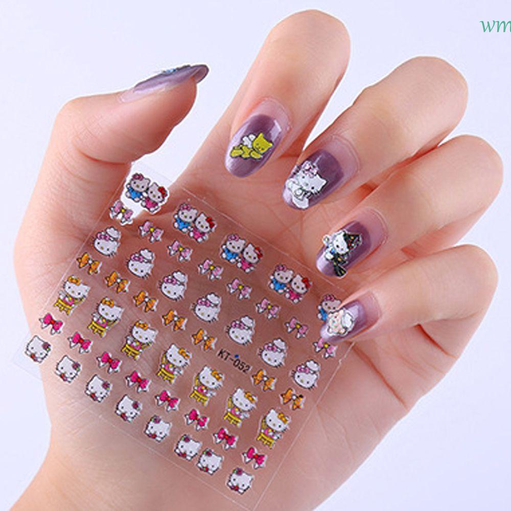 Zerama Herramientas de la Cubierta Completa de Las Mujeres Diseño de uñas Pegatinas de Dibujos Animados niñas de uñas de manicura Etiquetas de DIY Decoración 
