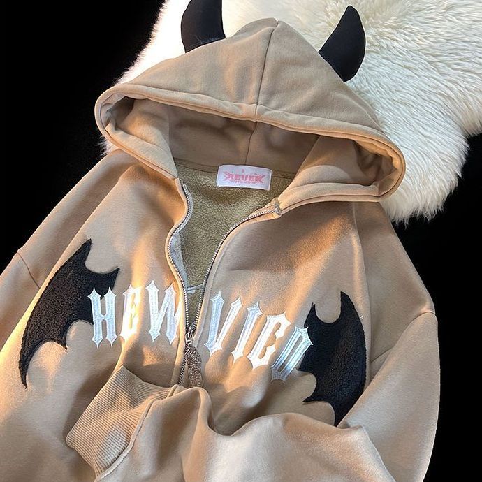Sudadera Con Capucha De Cuerno De Diablo De Todos Los Partidos Americana Para Hombres Y Mujeres