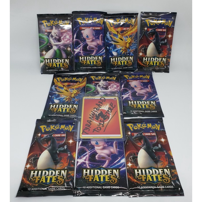 Pokemon Cards Tcg Hidden Fates Booster Pack 1 Paquete Shopee México