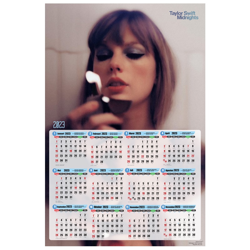 Calendario P ster Taylor Swift 2023 Shopee M xico