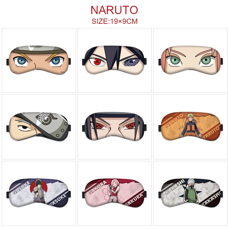Stock Listo] Máscara De Ojos Naruto Para Hombre Femenino De Dibujos  Animados Anime Lindo Sombreado Tridimensional Transpirable Para Dormir |  Shopee México