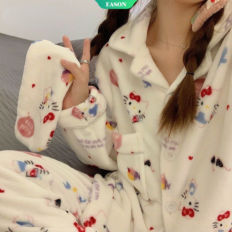 Pijama Mujer Invierno LA12ST Conjunto De Pijama De Forro Polar