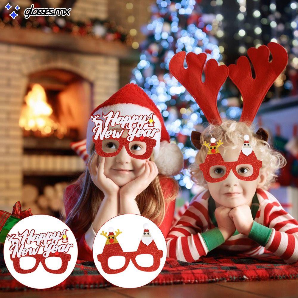 Joyibay Gafas de Navidad 12 Piezas de Gafas Navideñas con Purpurina Marcos de Gafas Navideñas para Fiestas Decoraciones Accesorios para Fotos Regalos para Niños Niñas Familias 