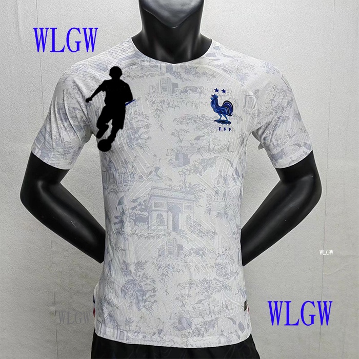 [WLGW] Camiseta De Fútbol Versión Jugador 2022-2023 Francia Jersey Visitante Camisetas S-XXL