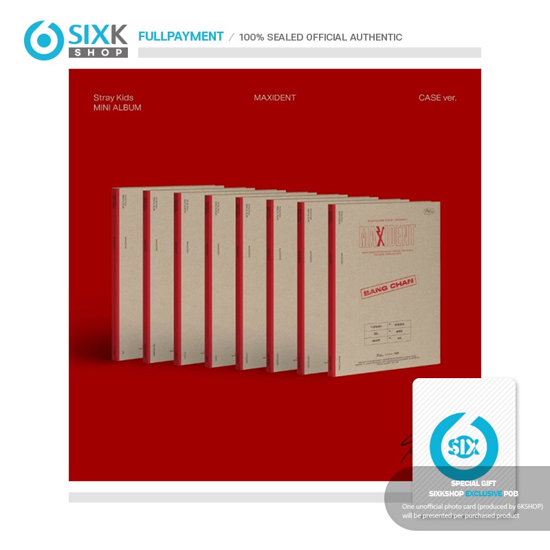STRAY KIDS Mini Album MAXIDENT (Jewel Case ver) online POB Shopee