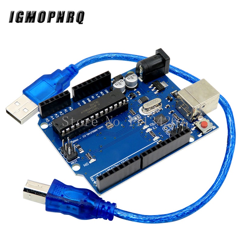 Uno R3 Oficial Atmega16u2 Mega328p Chip Para Arduino Placa De Desarrollo Cable Usb Shopee 7786