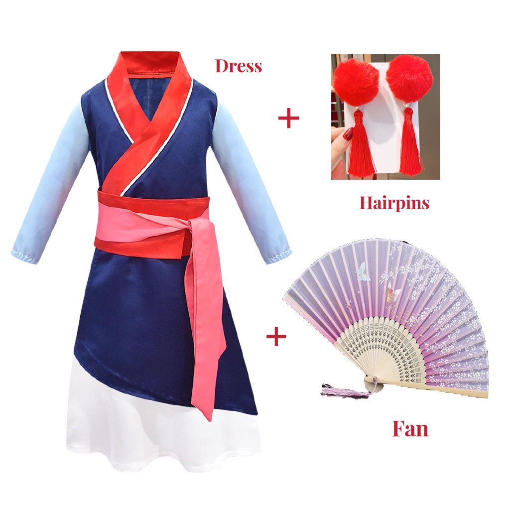 vestidos de nina disfraz mulan Shopee Mexico