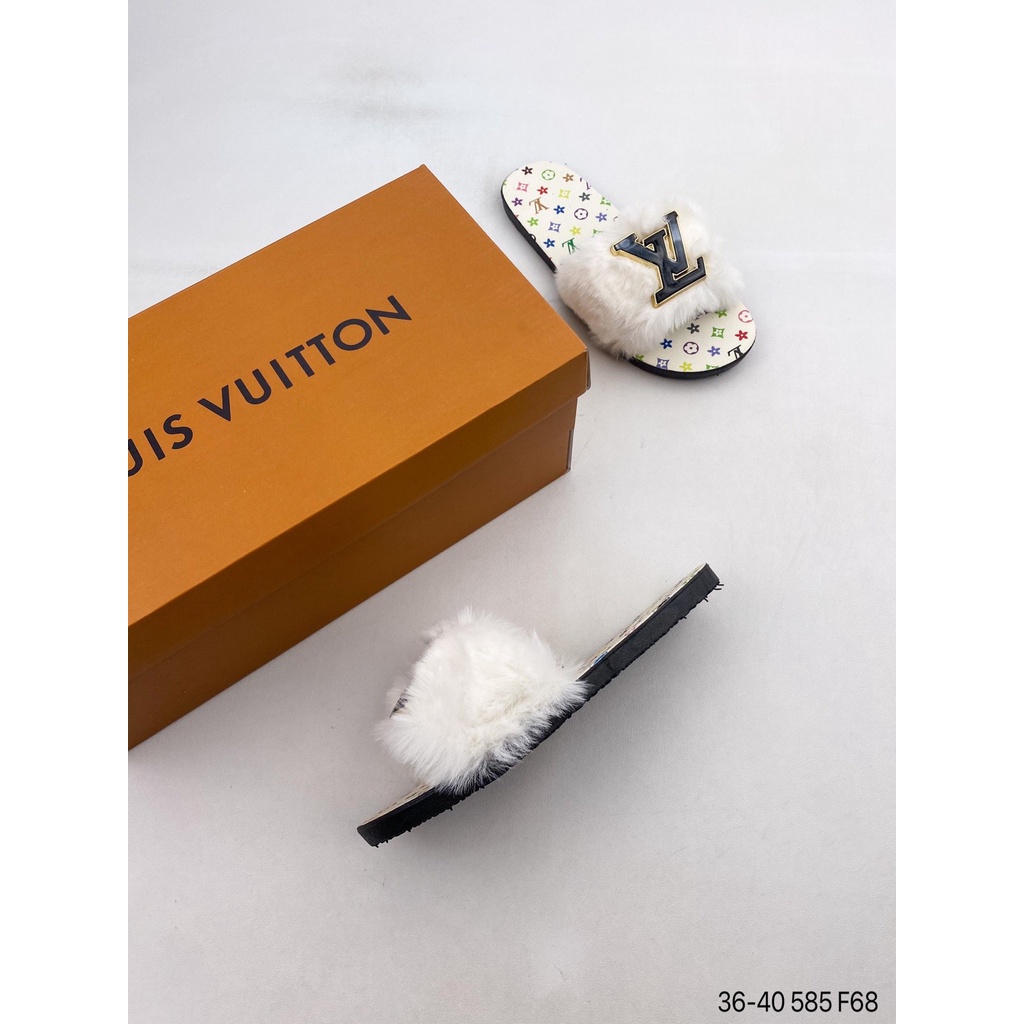 Louis Vuitton 2022 Nuevo Estilo De Invierno De Alta Calidad Clásica Flor  Presbopic Imitación Lana Visón Logotipo Completo Suave Fint Chamarra