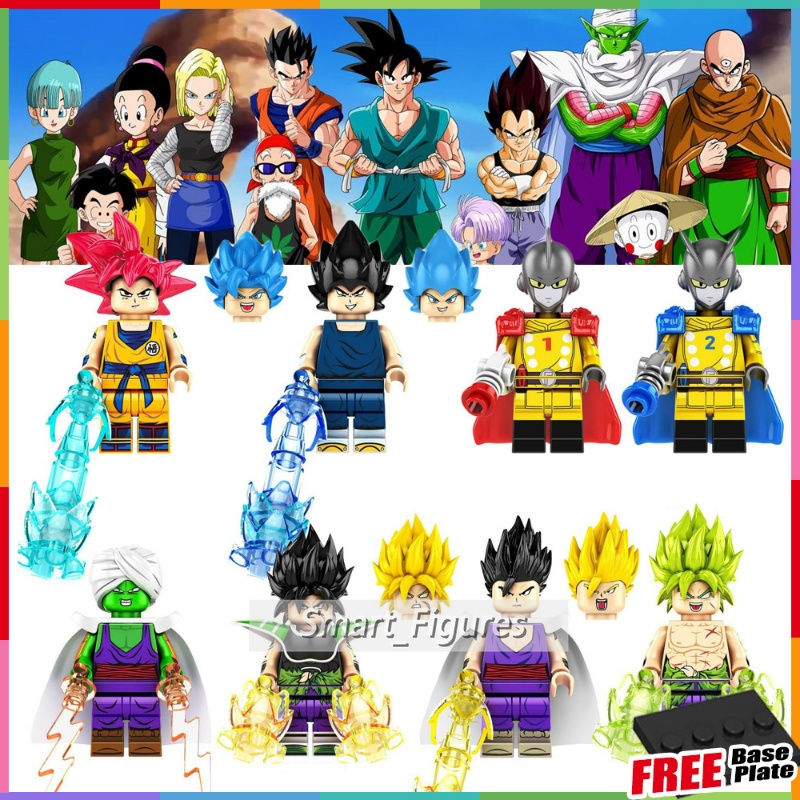 Dragon Ball Minifigures Son Goku Vegeta Gamma 1 Piccolo Broli Gohan