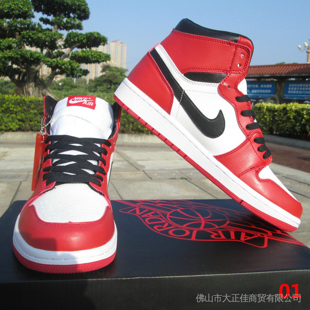 NIKE Air Jordan 1 OG High Top Chicago Red Aj1 Zapatos De Baloncesto Para Hombre 555088-101 FNSC | México