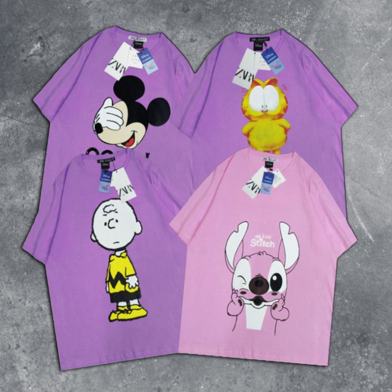 Camiseta ZARA personaje dibujos animados DISNEY TEE camiseta adulto