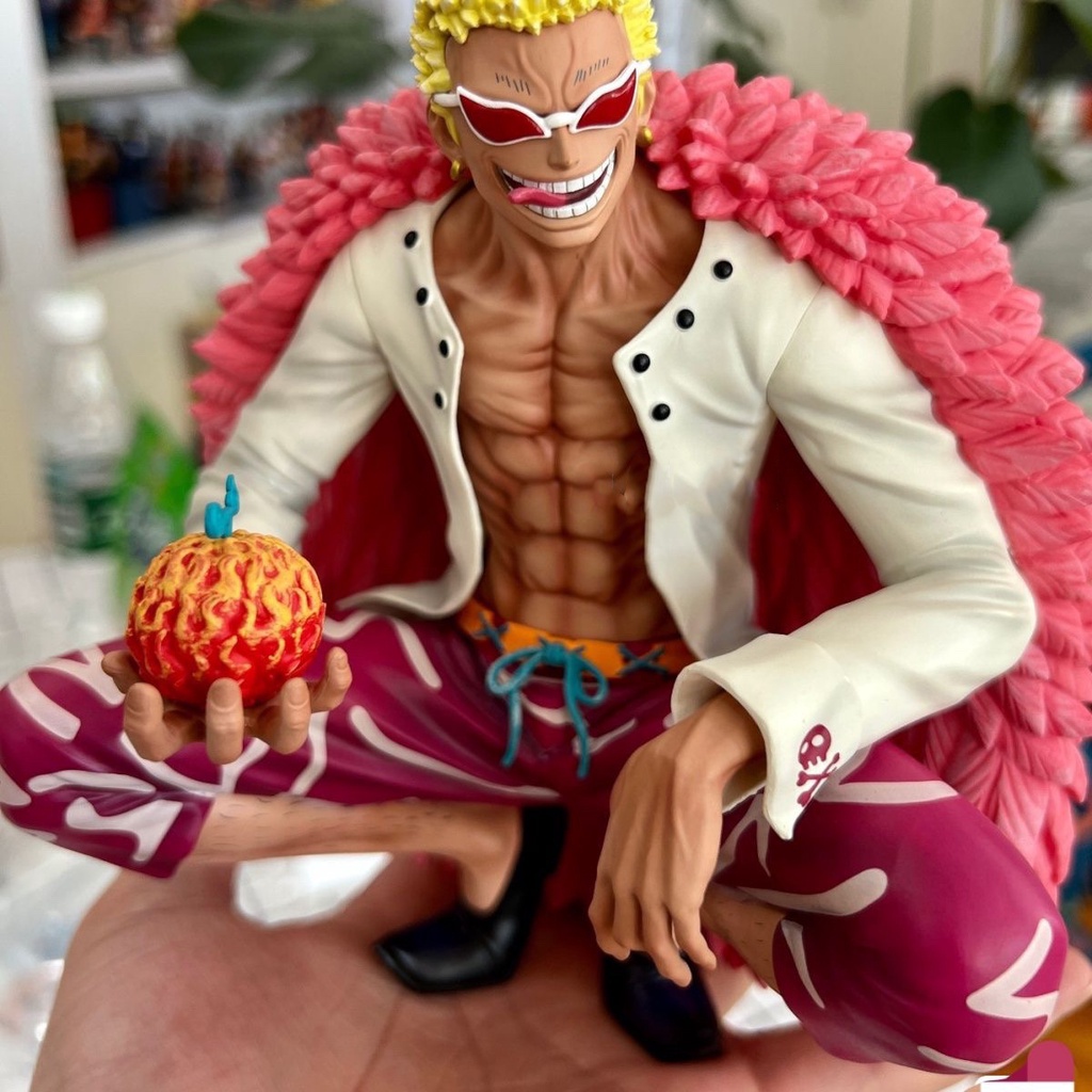 Figura De Acción De 2 Cabezas De Pvc De 16 Cm De Una Pieza Donquixote Doflamingo Con Fruta Del
