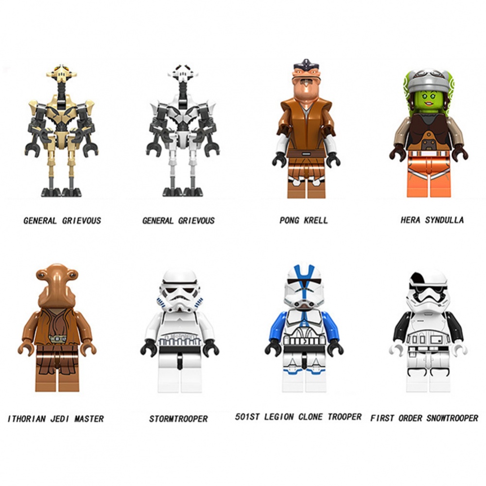 LEGO Star Wars 10 piedras inclinadas inclinadas inclinadas 45 ° 4x2 en gris claro antiguo 4871 