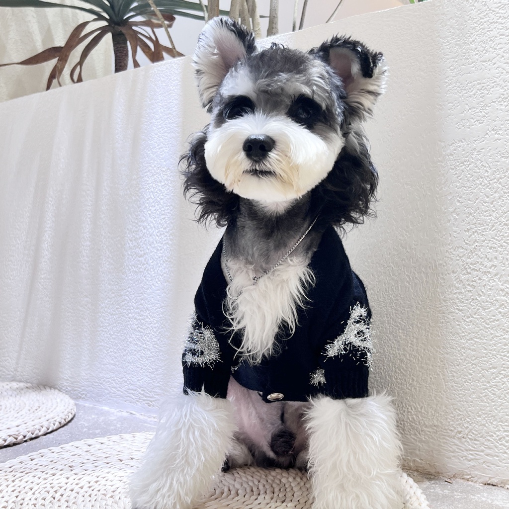 Ropa Para Perros De Estilo Nuevo Otoño Invierno Chanel Suéter De Cárdigan Fadou Teddy Pug Mascotas | Shopee México